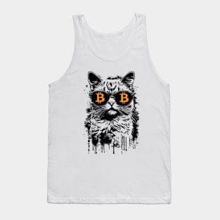 Bitcoin Cat Unleashed! Tank Top